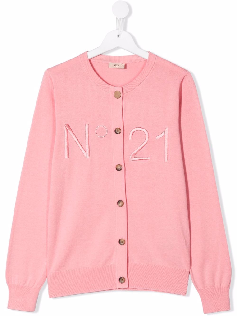 фото Nº21 kids teen logo-embroidered cardigan