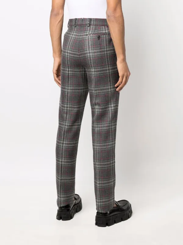 tartan print pants