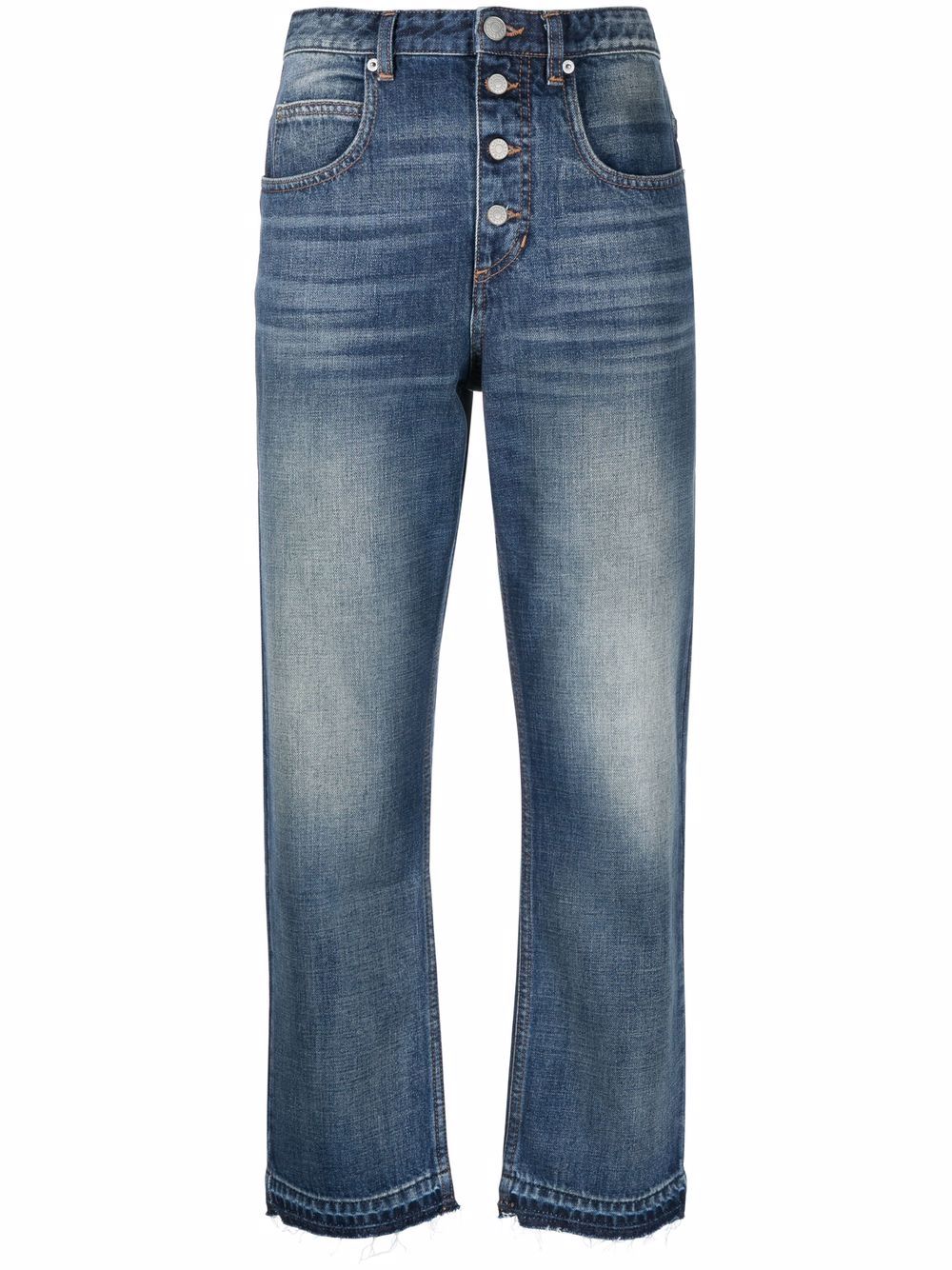 фото Isabel marant étoile укороченные джинсы прямого кроя