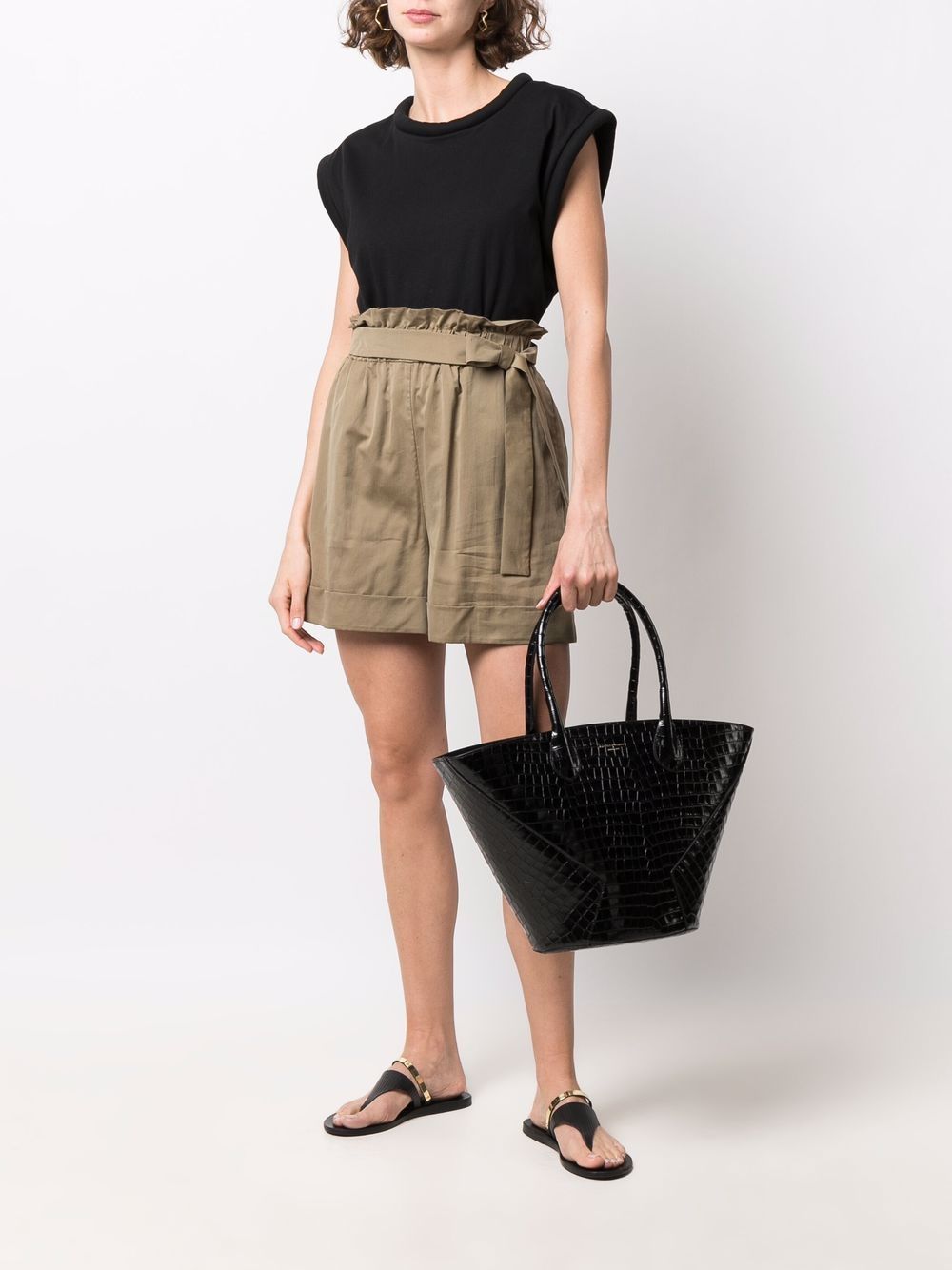 Federica Tosi paperbag-waist high-rise Shorts - Farfetch