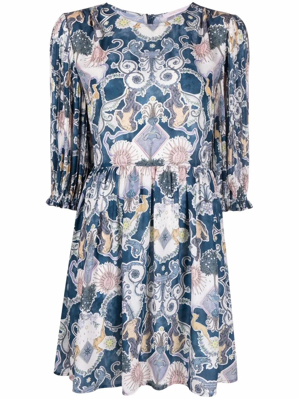 

See by Chloé Tarot Card print mini dress - Blue