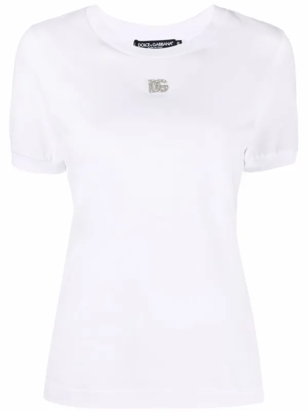 Dolce & Gabbana logo-plaque short-sleeve T-shirt - Farfetch