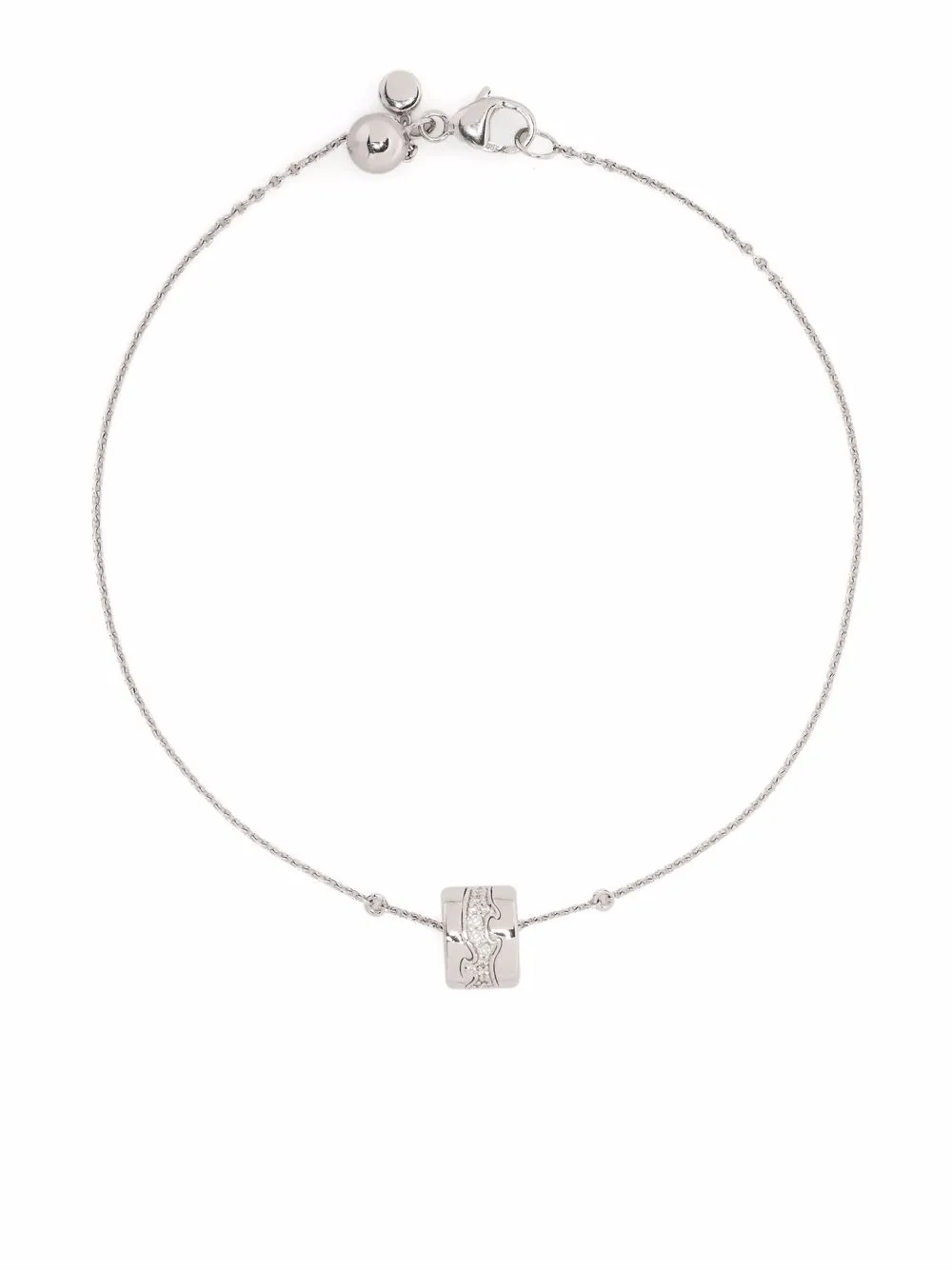 

Georg Jensen pulsera Fusion en oro blanco de 18kt con diamantes - Plateado