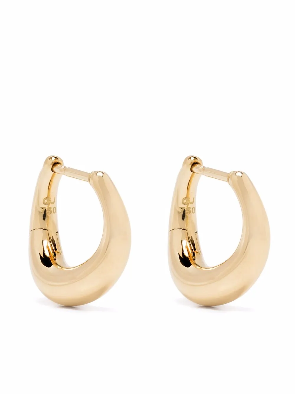 18kt yellow gold Offspring hoops