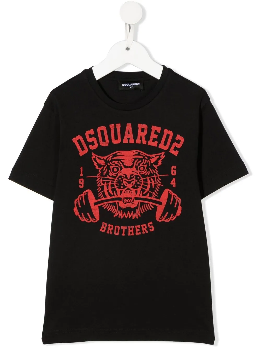 

Dsquared2 Kids playera con logo estampado - Negro