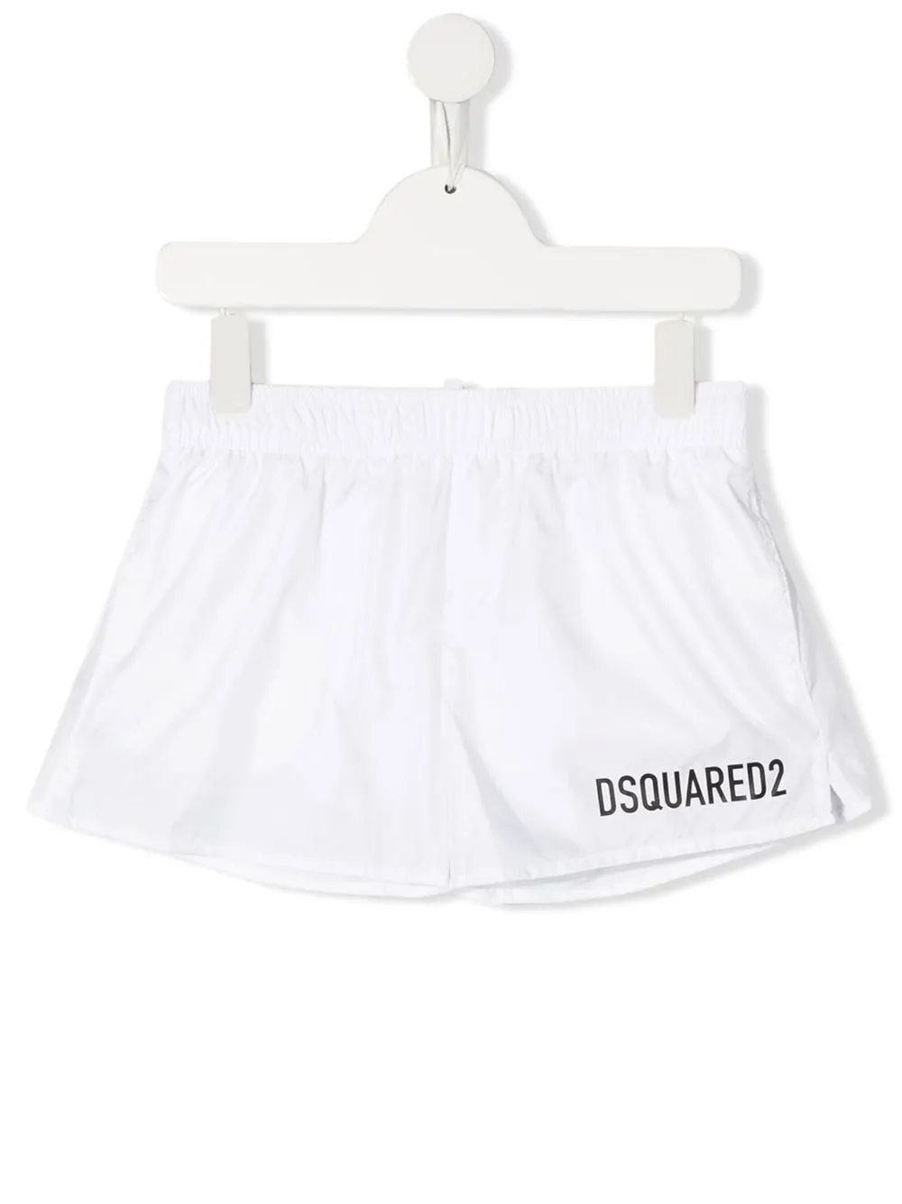 

Dsquared2 Kids shorts de playa con logo estampado - Blanco