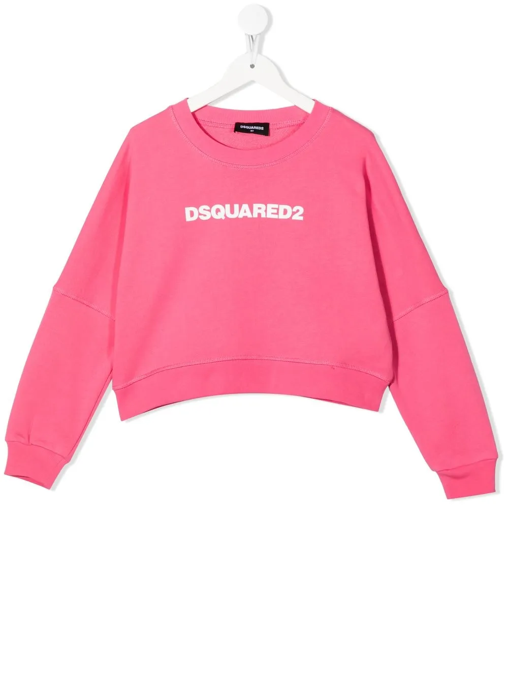 

Dsquared2 Kids sudadera corta con logo estampado - Rosado