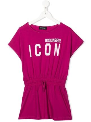 Dsquared2 Kids ディースクエアード・キッズ ロゴ Tシャツワンピース