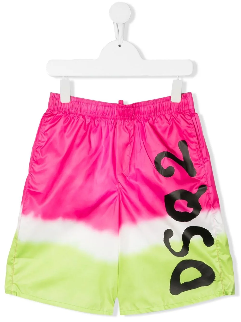 

Dsquared2 Kids colour-block logo swim shorts - Pink