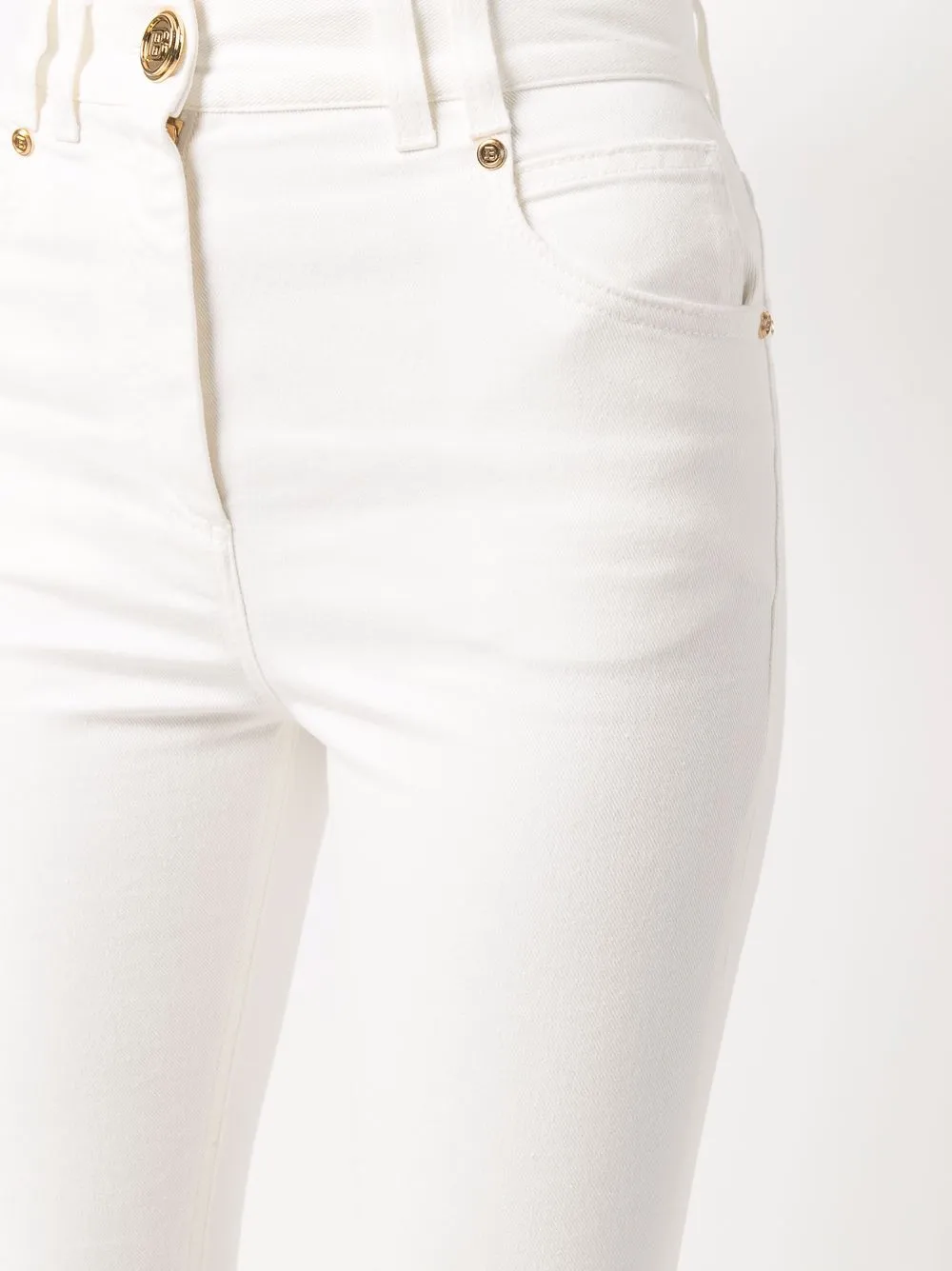 фото Balmain джинсы скинни с логотипом