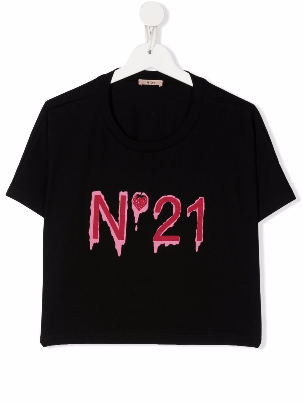 фото Nº21 kids teen logo-print cropped t-shirt