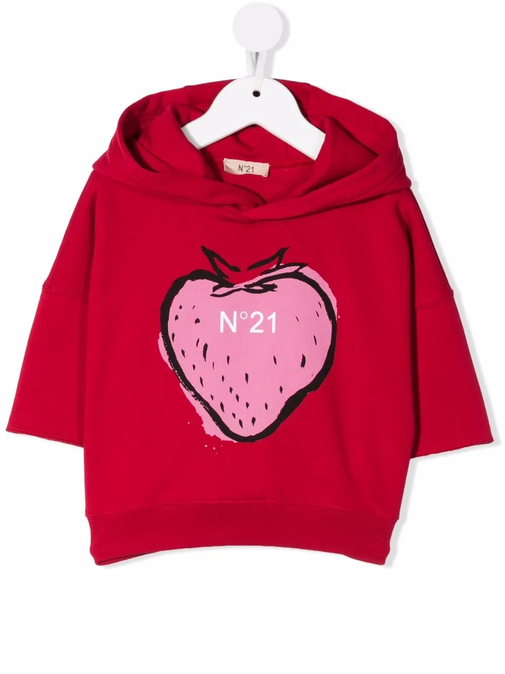 фото Nº21 kids strawberrie-print hoodie