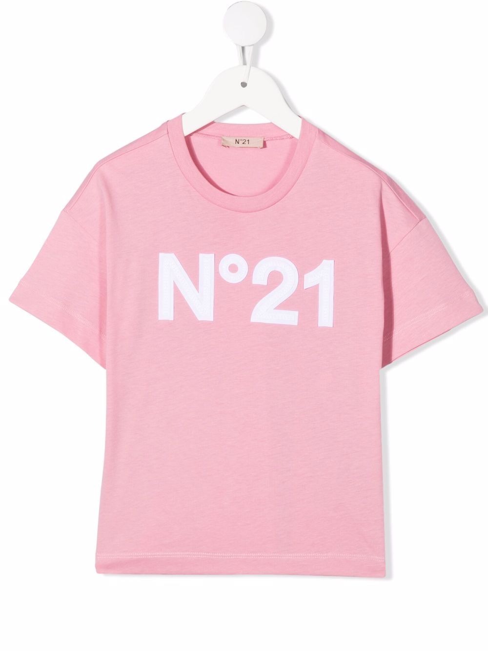 фото Nº21 kids logo-print cotton t-shirt