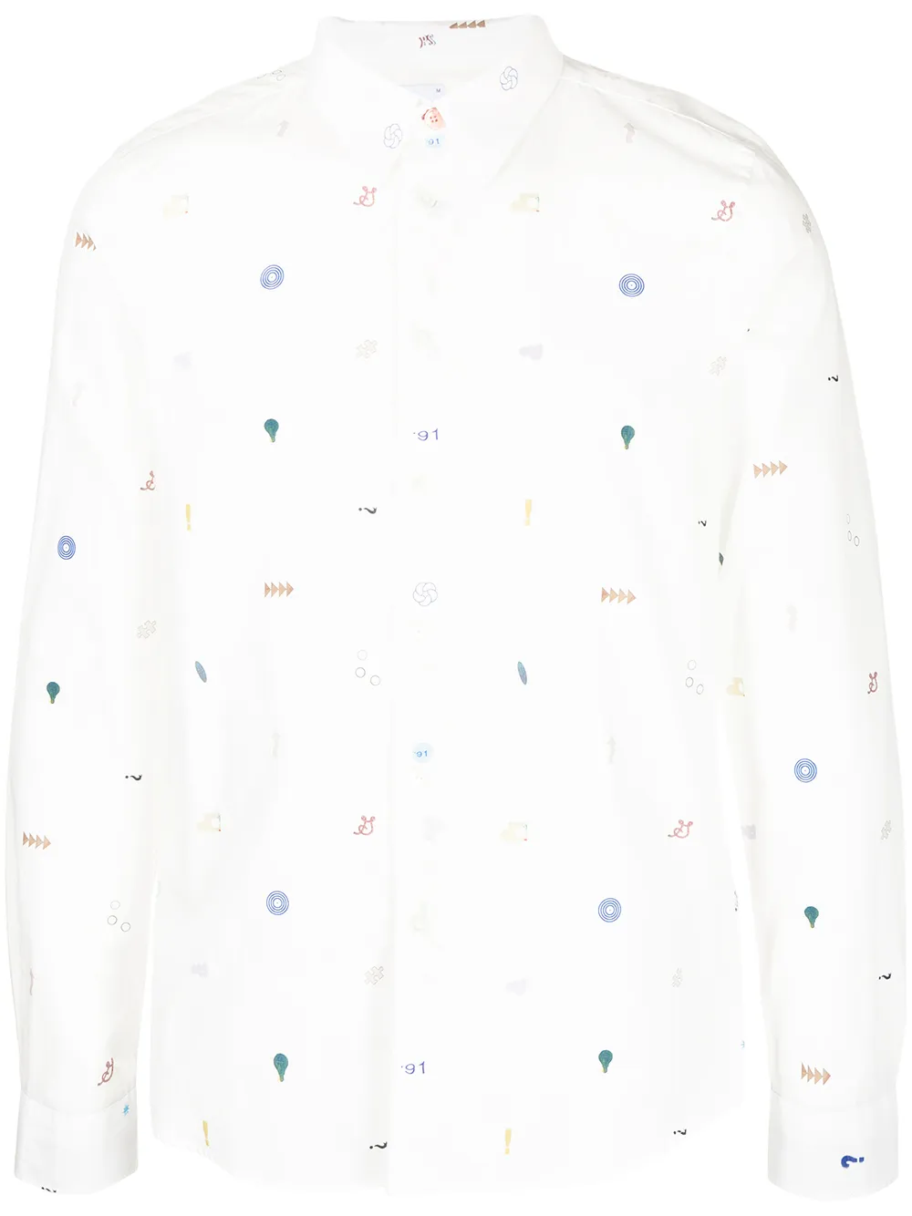 

PS Paul Smith camisa con estampado gráfico - Blanco