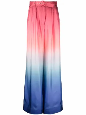 wide-leg Silk Trousers 