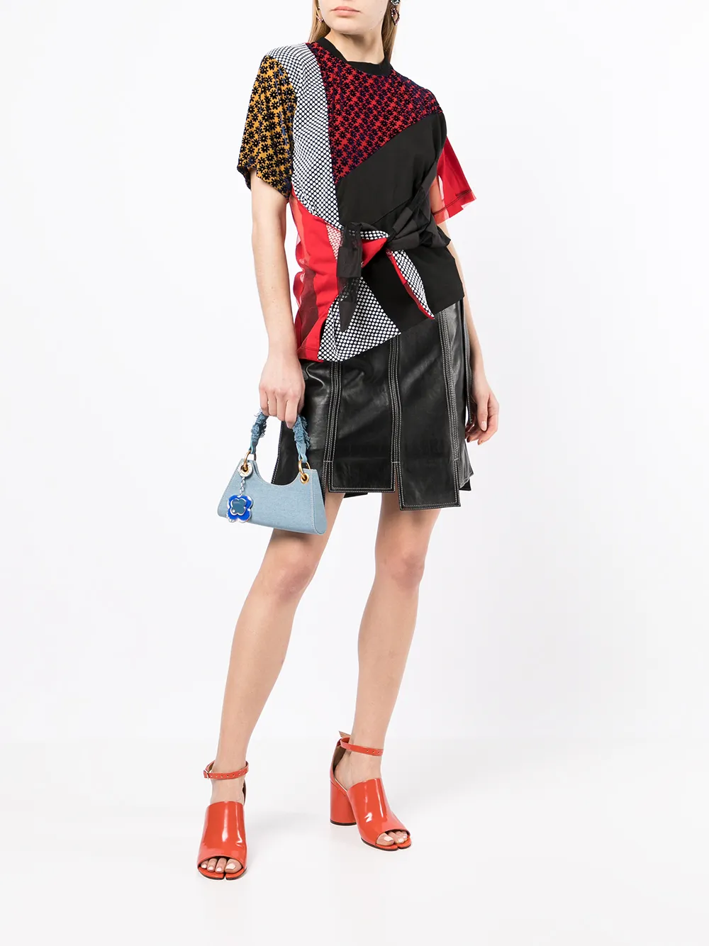 APEDE MOD FROGGY DENIM MINI BAG