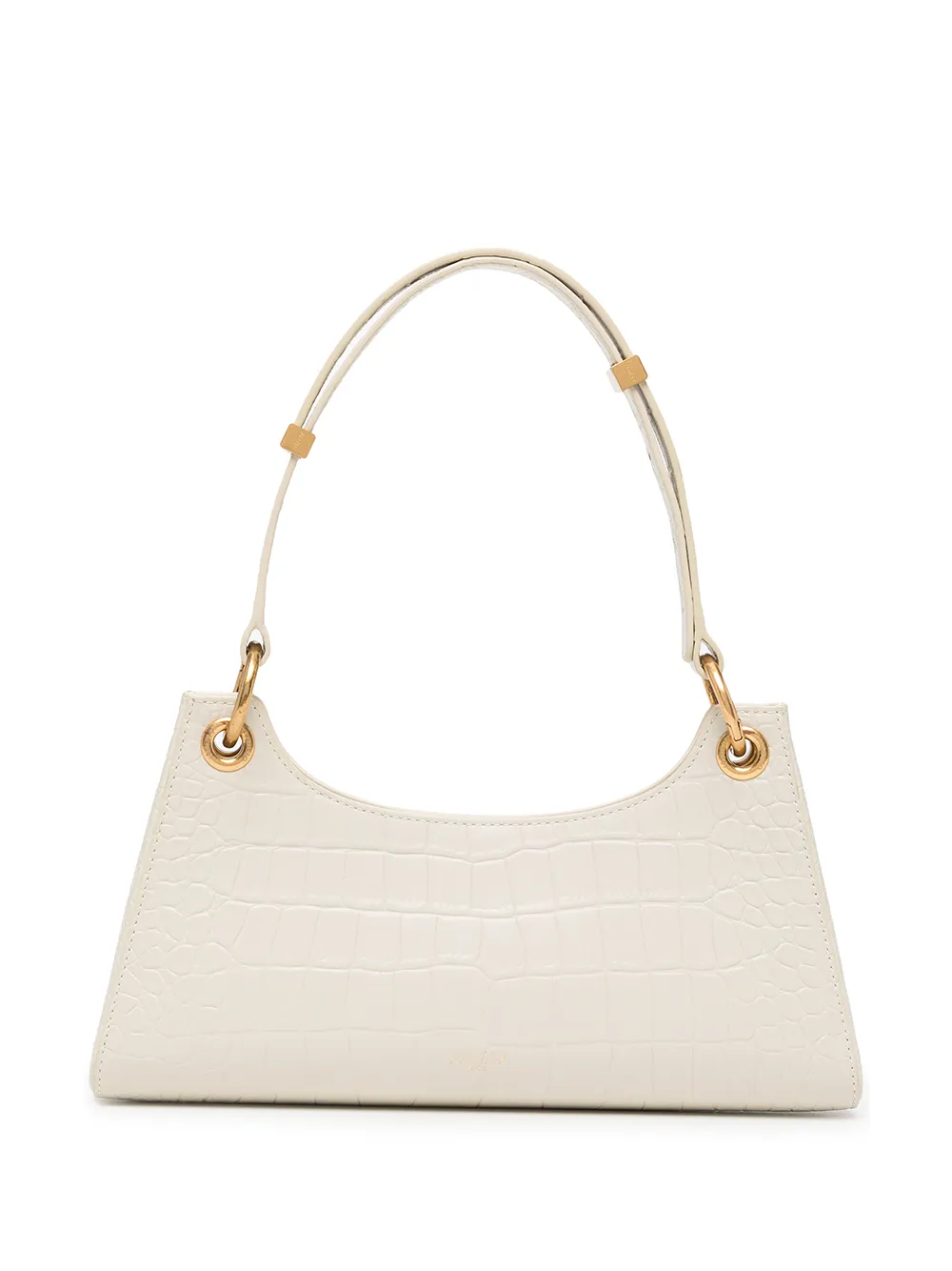 

APEDE MOD Froggy crocodile-effect shoulder bag - White