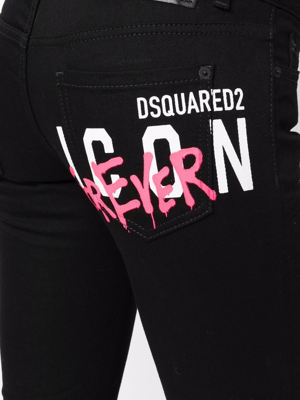 DSQUARED2 logo-print skinny jeans Women