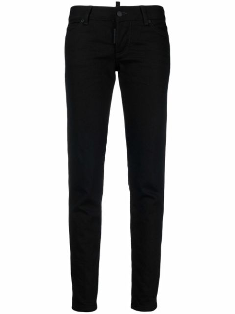 DSQUARED2 logo-print skinny jeans Women