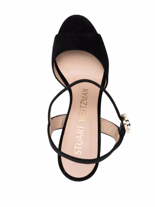 stuart weitzman black platform sandals