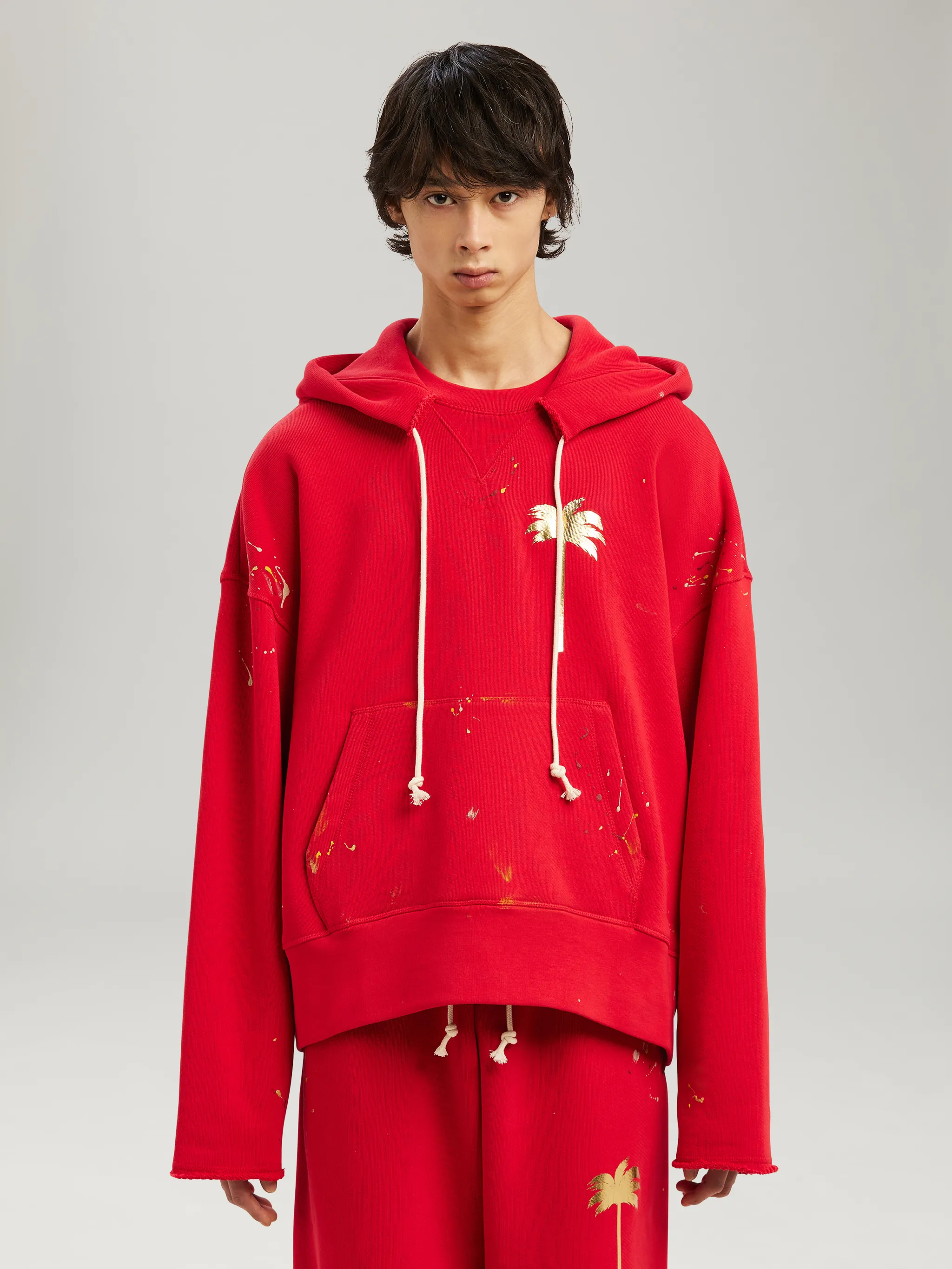 PALM PAINTED HOODIE - Palm Angels® Official