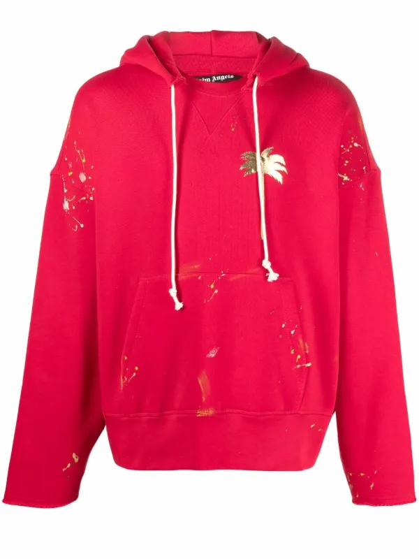 Palm Angels Palm tree-print Hoodie - Farfetch