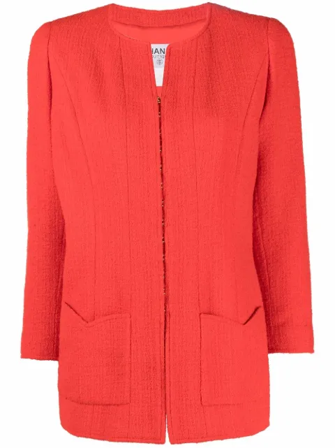 CHANEL Pre-Owned 1996 collarless blazer