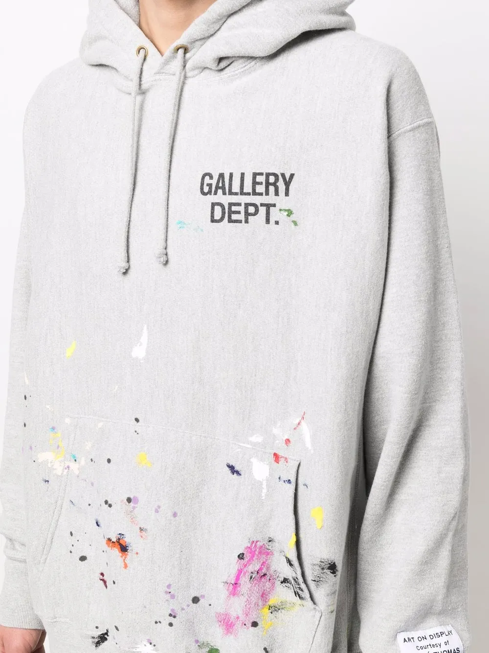 GALLERY DEPT. Paint splatterprint ribtrimmed Hoodie Farfetch