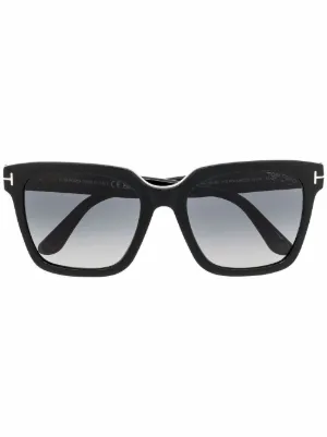 TOM FORD Eyewear スクエアフレーム サングラス | ブラック | FARFETCH JP