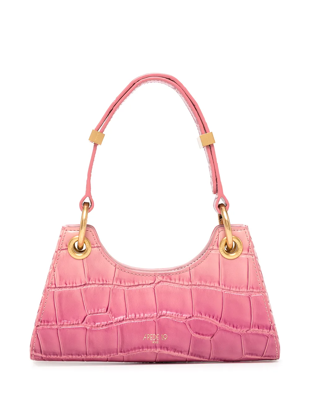 

APEDE MOD crocodile-effect leather mini bag - Pink