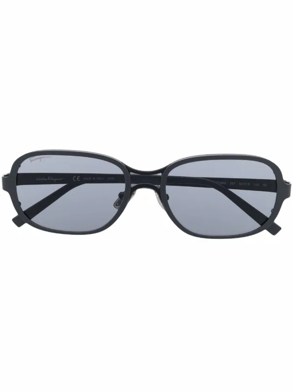 Ferragamo Lentes De Sol Con Armazon Ovalada Gris FARFETCH PE