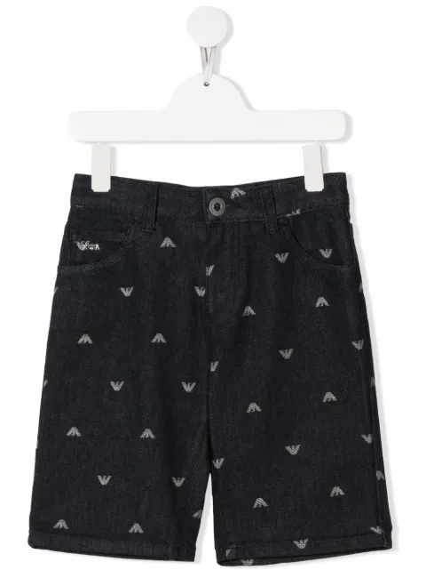 Emporio Armani Kids logo-print shorts