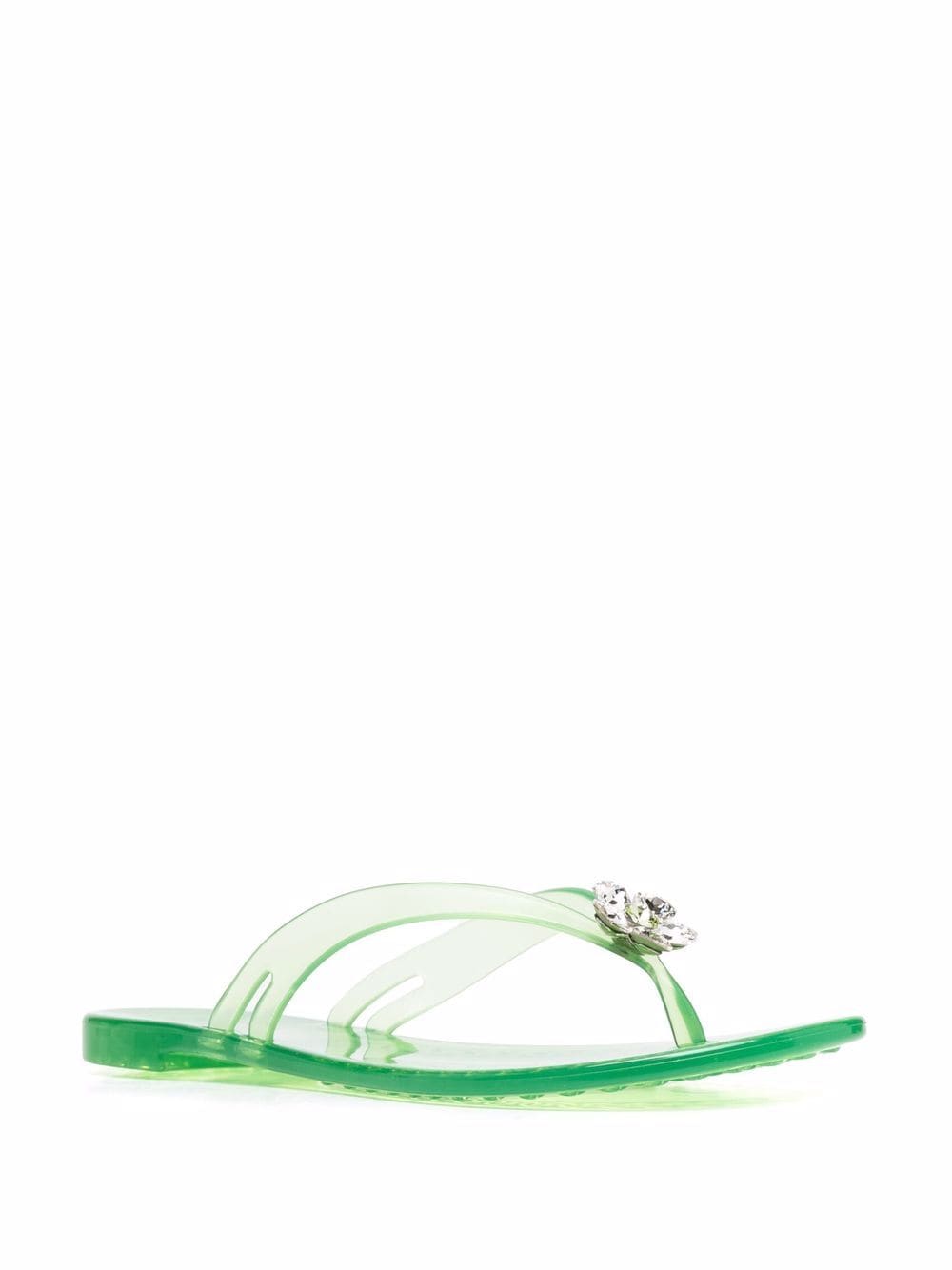 Casadei Jelly sandalen verfraaid met kristallen - Groen