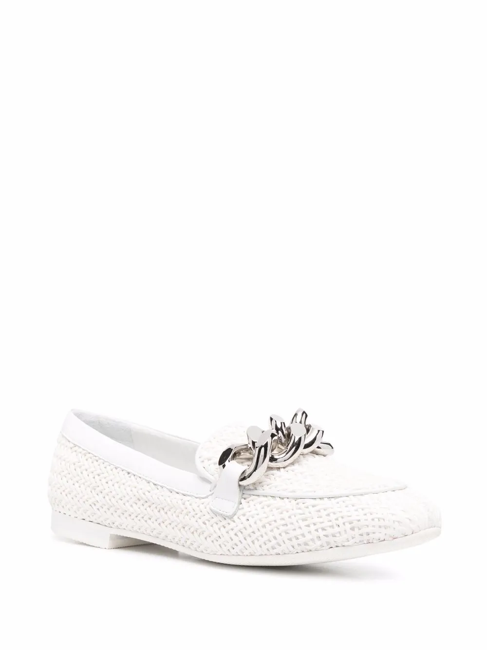 Casadei Loafers met schakelketting - Wit