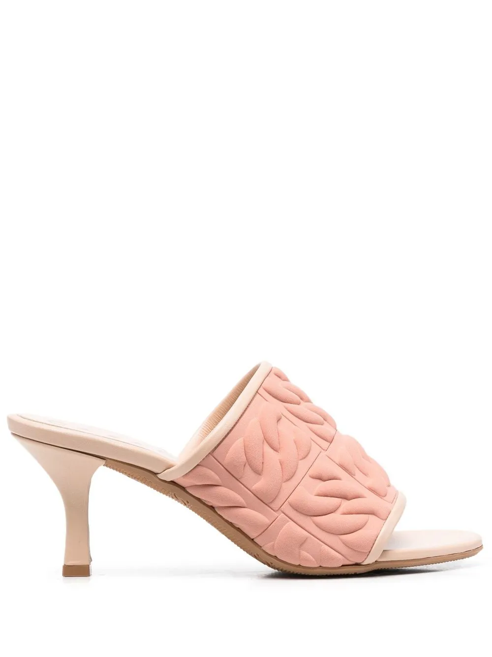 

Casadei mules C-Chain con tacón de 65mm - Rosado