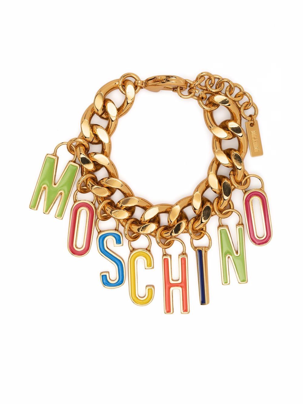 фото Moschino цепочный браслет с логотипом