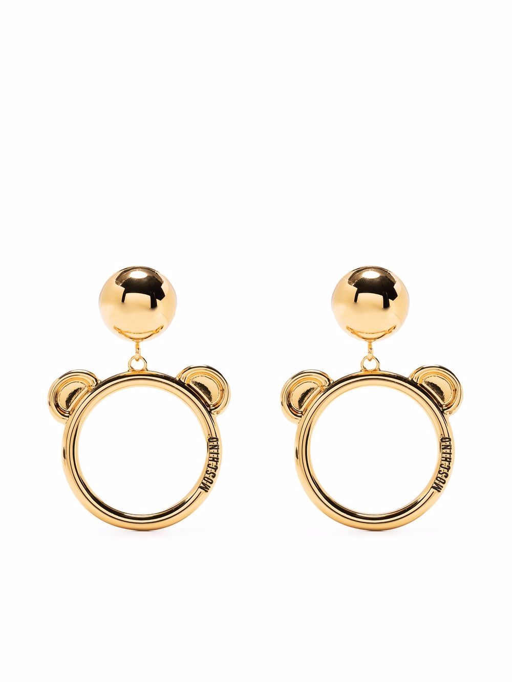 

Moschino aretes en forma de oso - Dorado