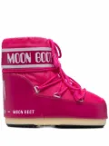Moon Boot logo-print lace-up snow boots - Pink