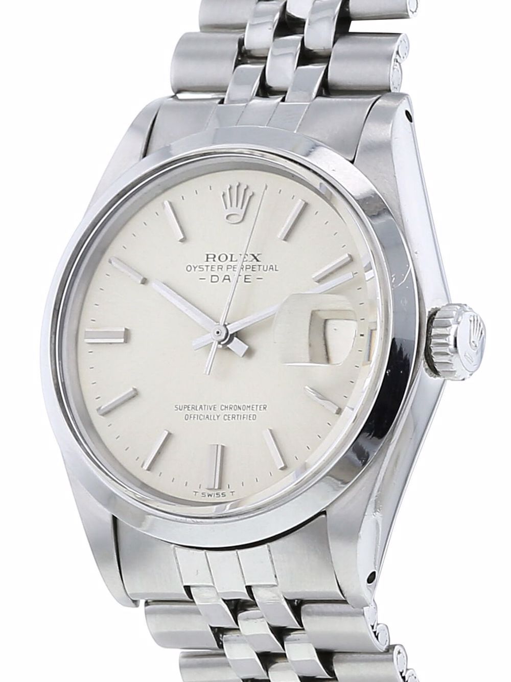 фото Rolex наручные часы oyster perpetual date pre-owned 34 мм 1970-х годов