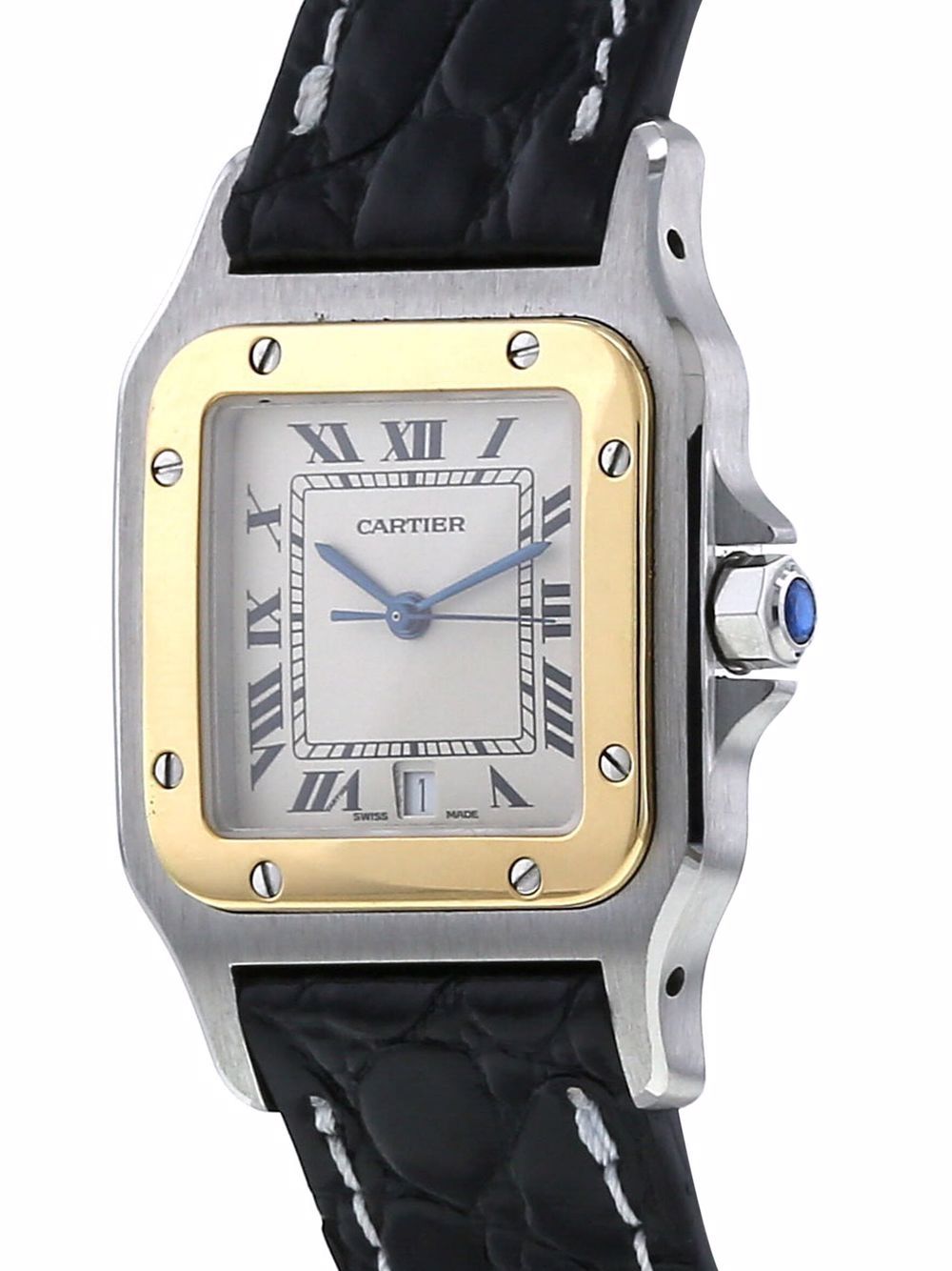 фото Cartier наручные часы santos pre-owned 41 мм 1990-х годов