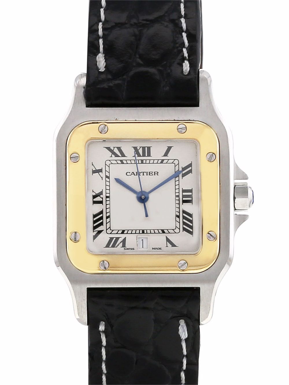 фото Cartier наручные часы santos pre-owned 41 мм 1990-х годов