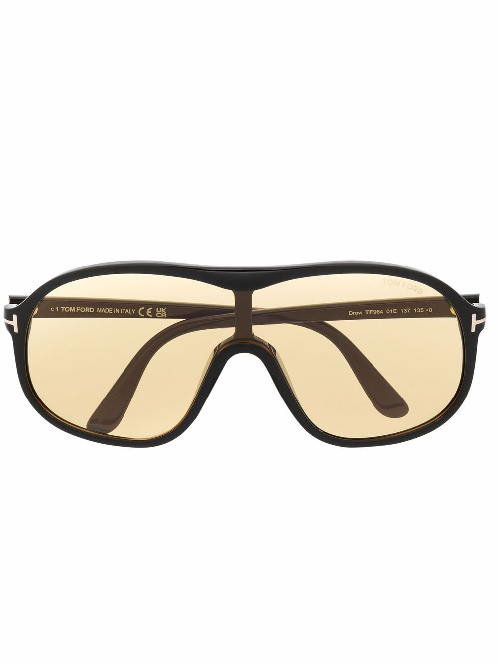 Shop TOM FORD Eyewear pilot-frame sunglasses with Express Delivery -  FARFETCH