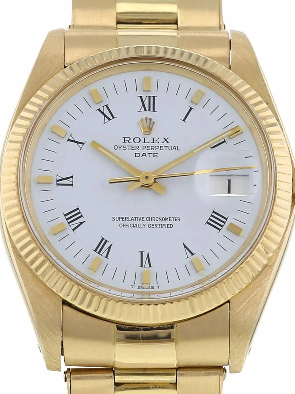 фото Rolex наручные часы oyster perpetual date pre-owned 34 мм 1977-го года