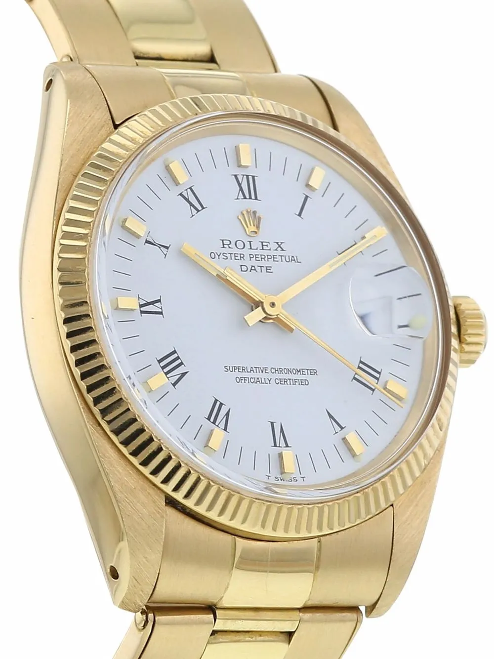 фото Rolex наручные часы oyster perpetual date pre-owned 34 мм 1977-го года