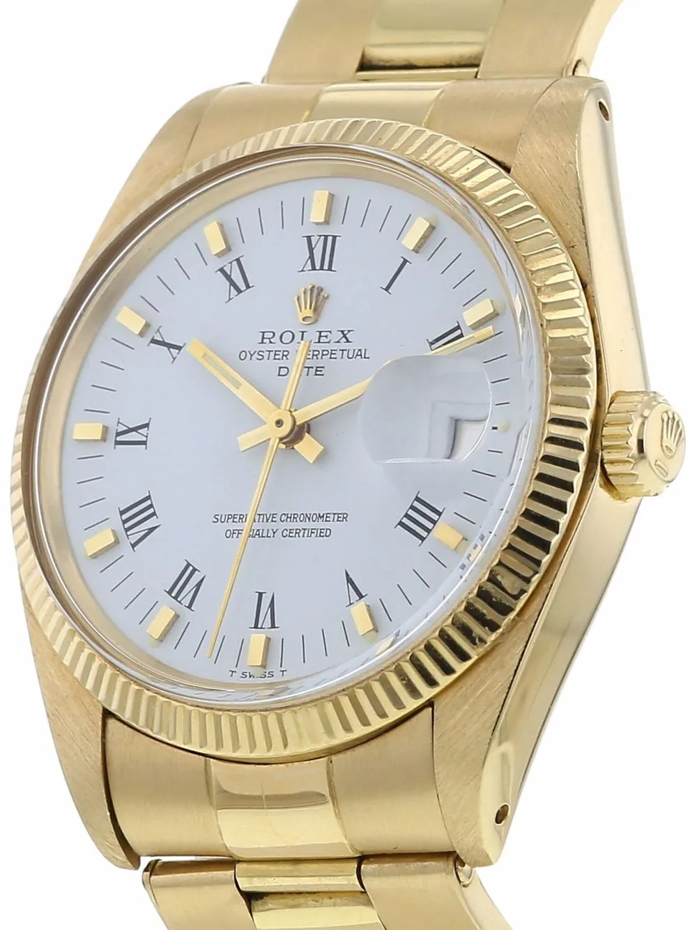 фото Rolex наручные часы oyster perpetual date pre-owned 34 мм 1977-го года