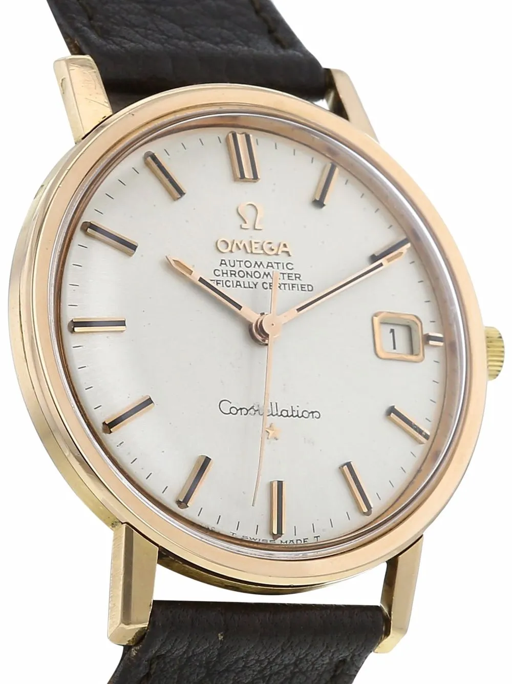 фото Omega наручные часы constellation pre-owned 35 мм 1960-х годов