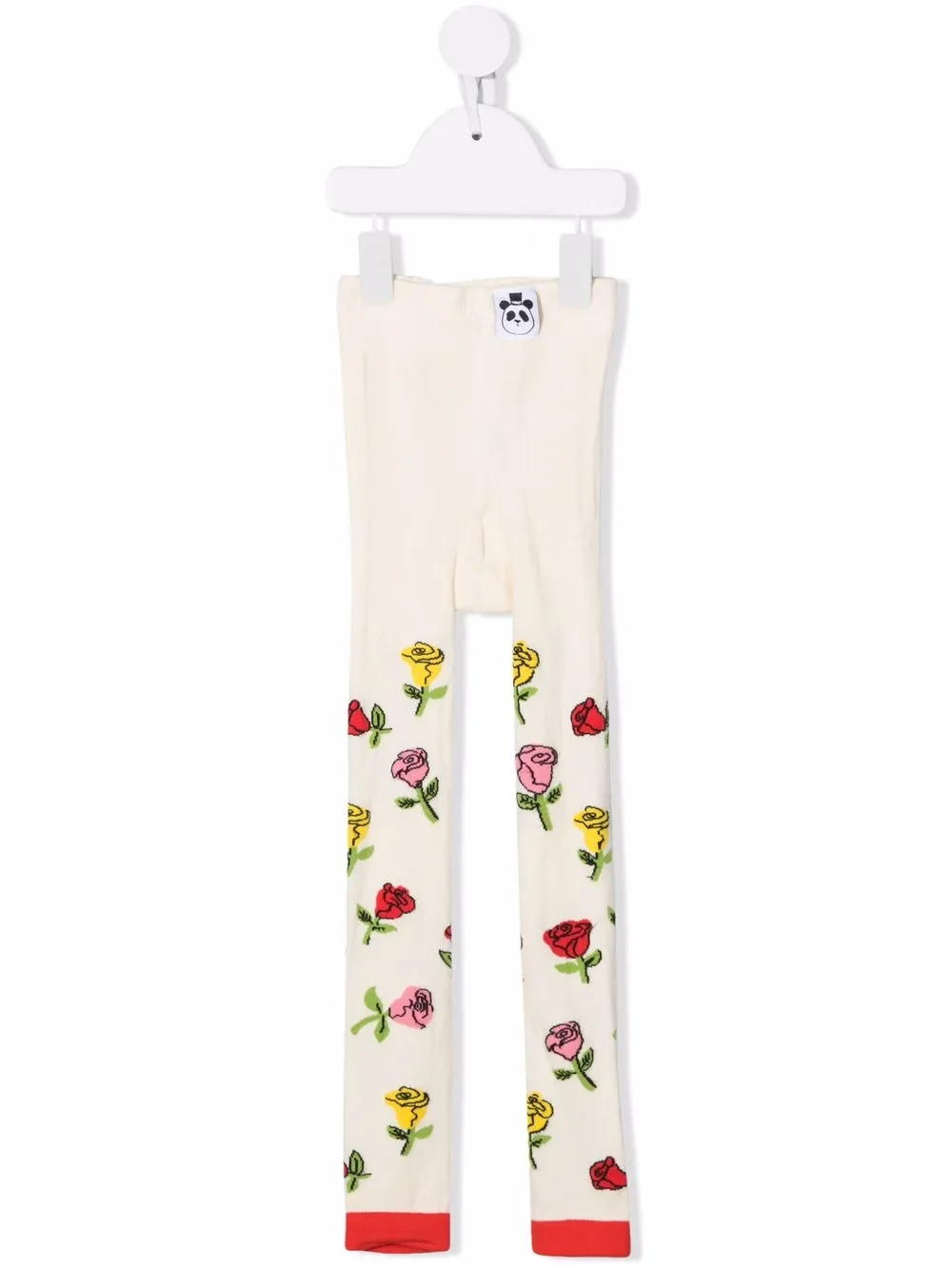 

Mini Rodini leggins con estampado floral - Neutro