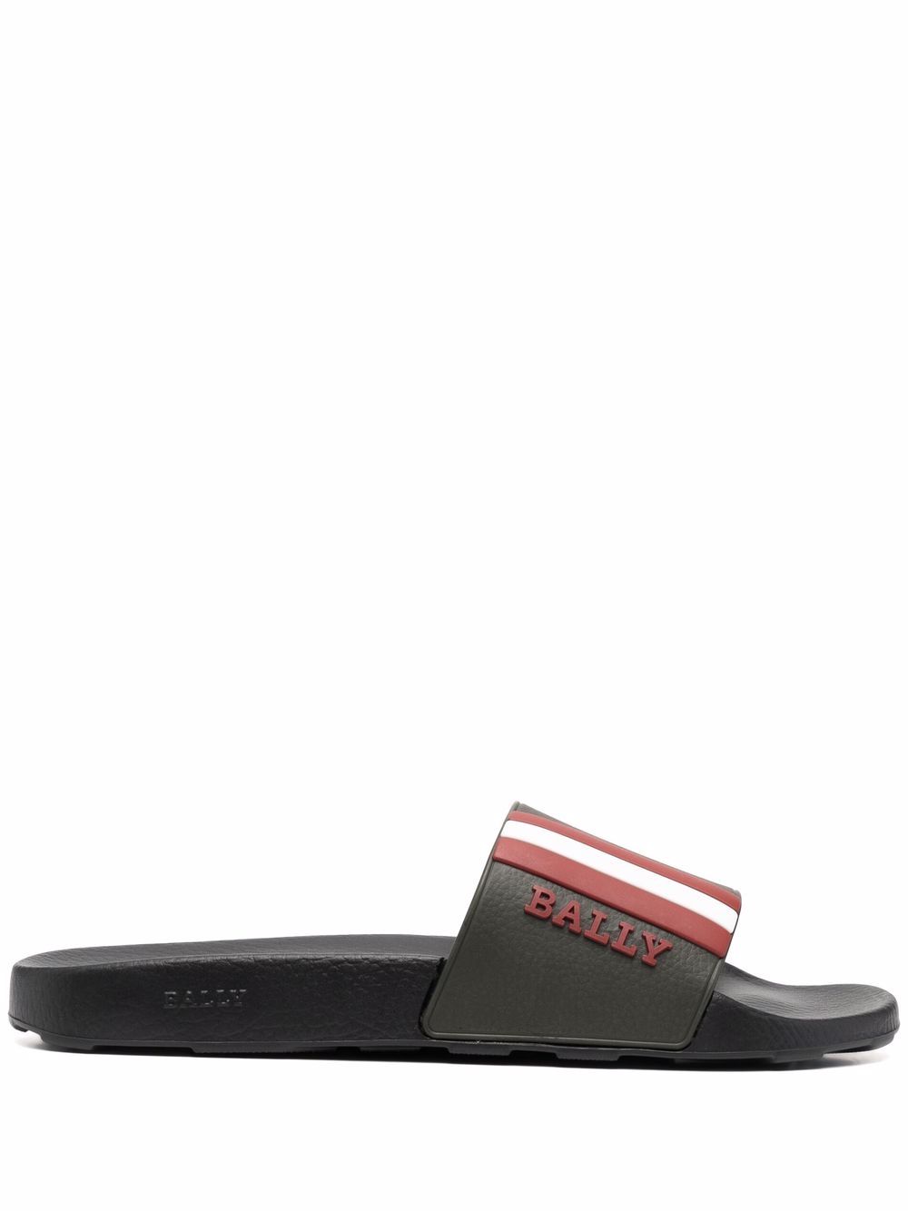 Bally logo-stripe pool sliders