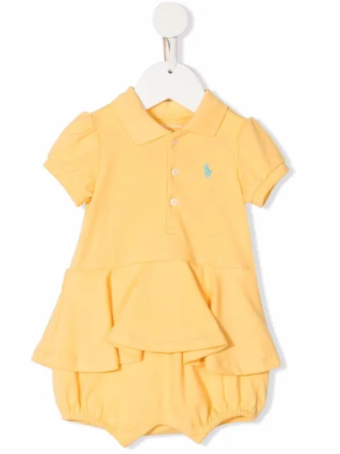 Ralph Lauren Kids بدلة قطن بشورت وشعار الماركة 'بولو بوني'