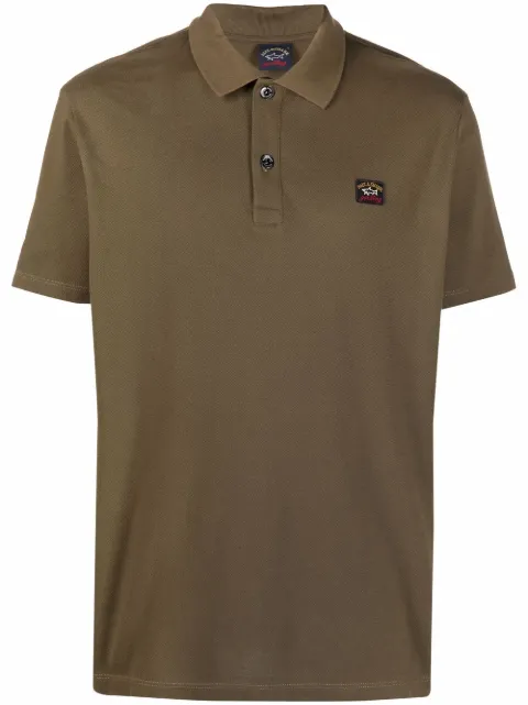 Paul & Shark logo patch polo shirt 
